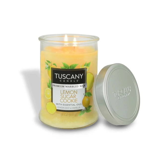 Tuscany Candle Lemon Sugar Cookie Scented Jar Candle, 18 oz Set of 2 - Picture 3 of 6